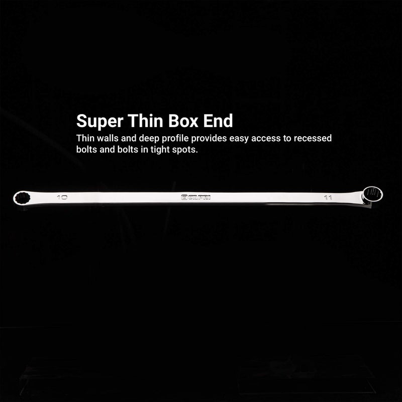 Capri Tools 1/2 x 9/16 in. 0 Degree Offset Extra Long Box End Wrench (CP11800-12916) - Image 2